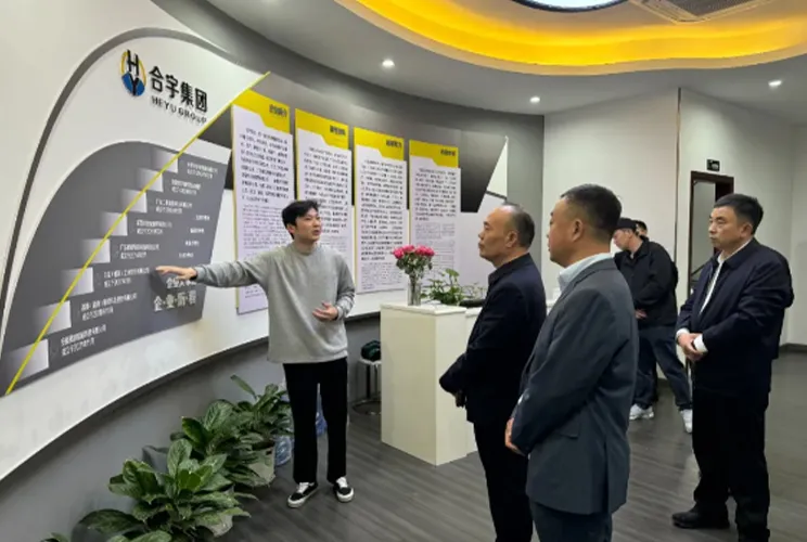 Funan County Leaders besuchen die Yu -Gruppe, um die Arbeit zu inspizieren