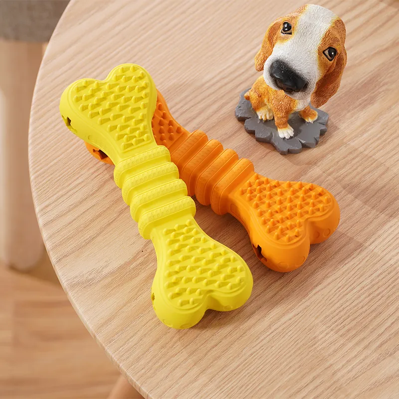 Dog toys clean teeth leak bones